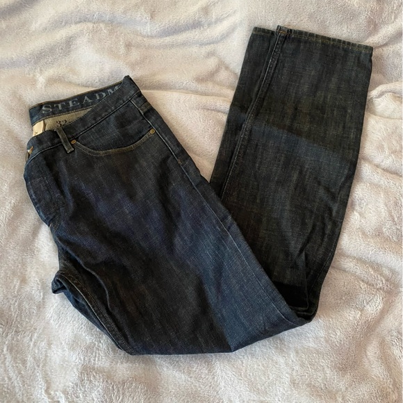 Burberry Brit men’s Steadman dark wash slim fit jeans